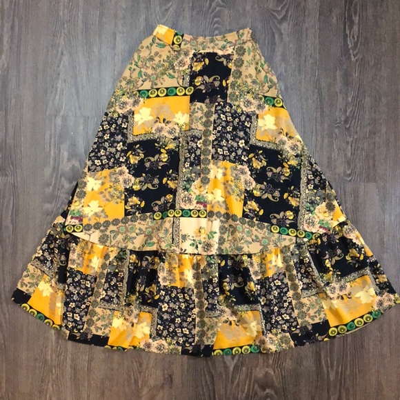 Vintage Handmade Patchwork Circle Skirt - Picture 4 of 14